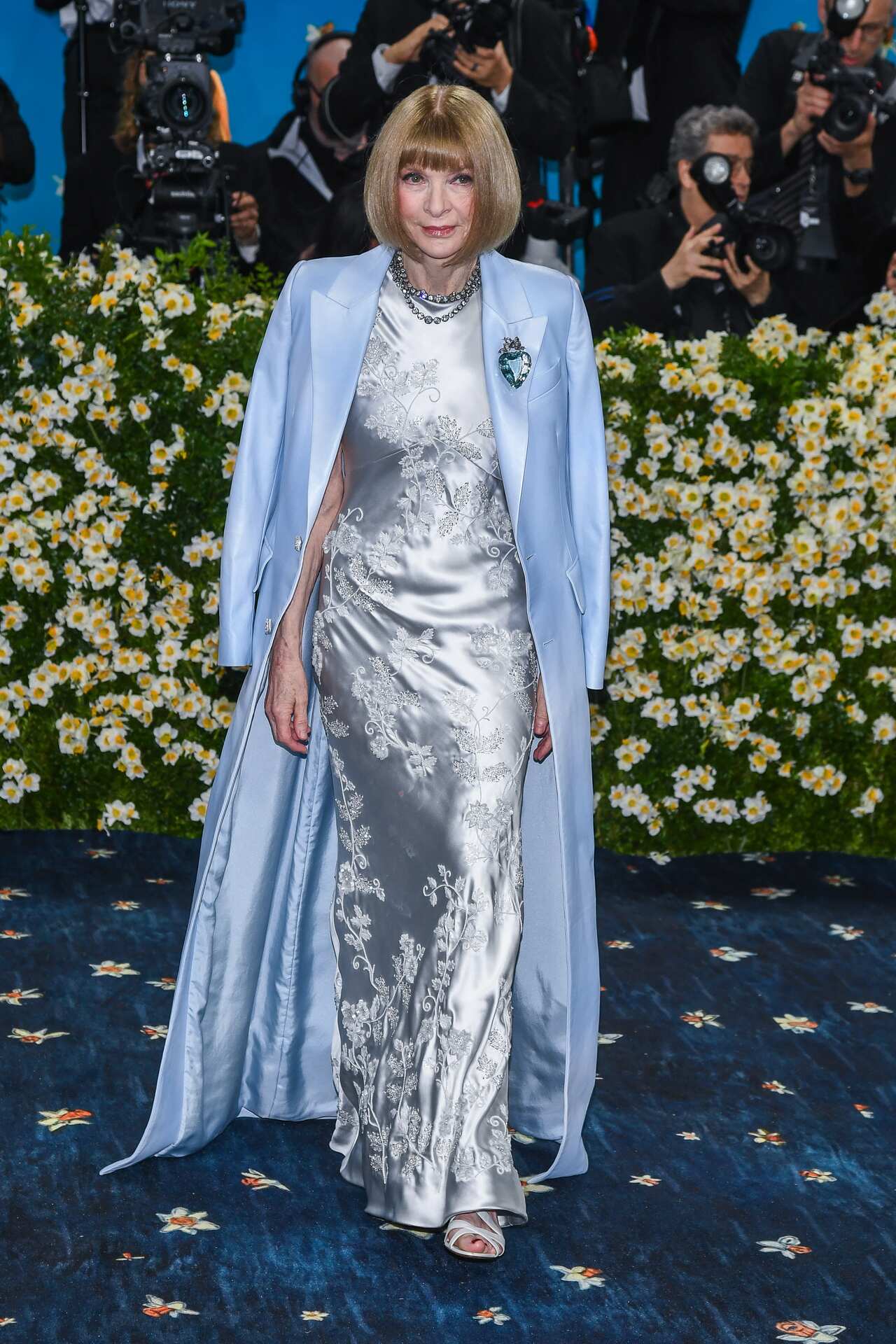 Anna Wintour arrives at the Met gala