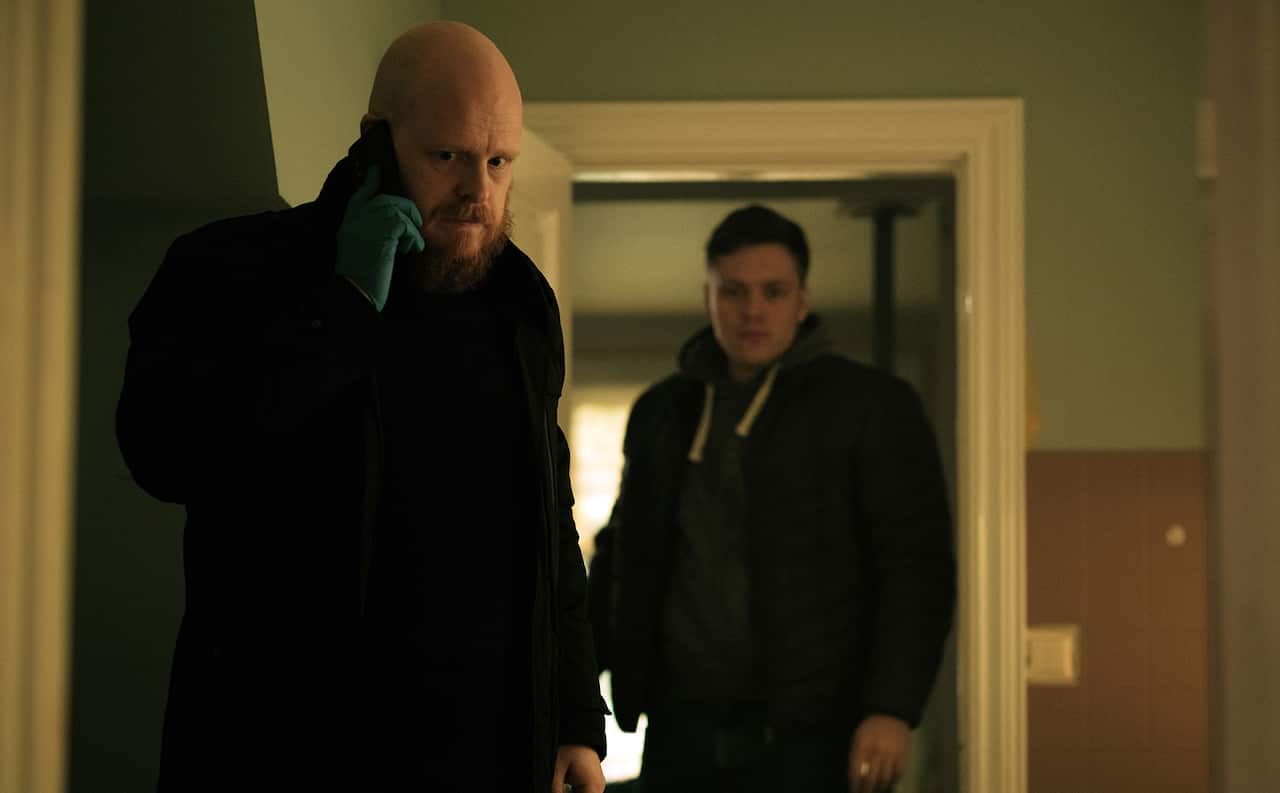 Black Sands season 2: Ævar Þór Benediktsson as Gústi, Aron Már Ólafsson as Tómas