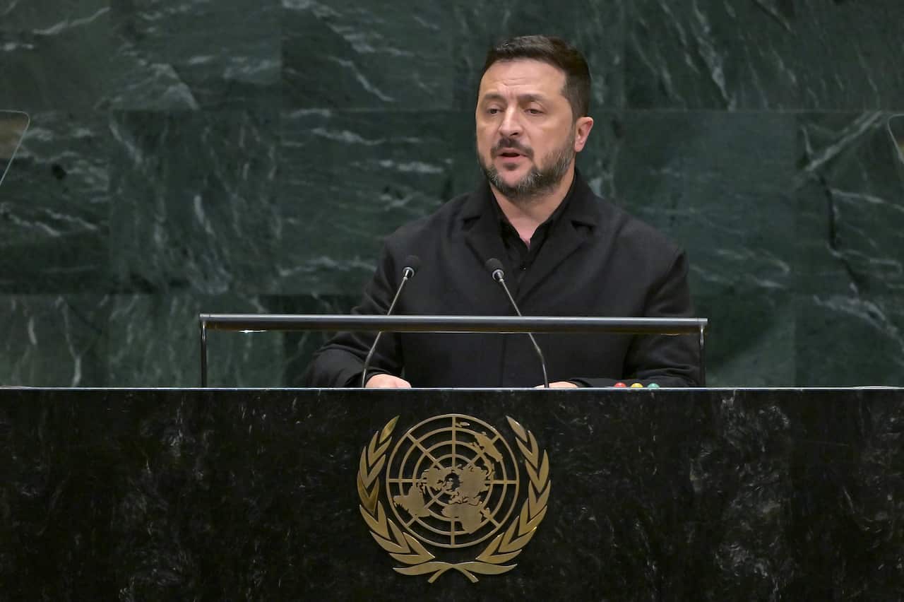 NY: Ukraine's Zelenskyy Speaks At 81st United Nations General Assembly