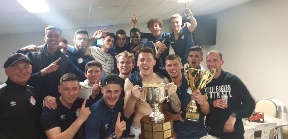Springvale White Eagles with the Karadjordje Cup in 2019