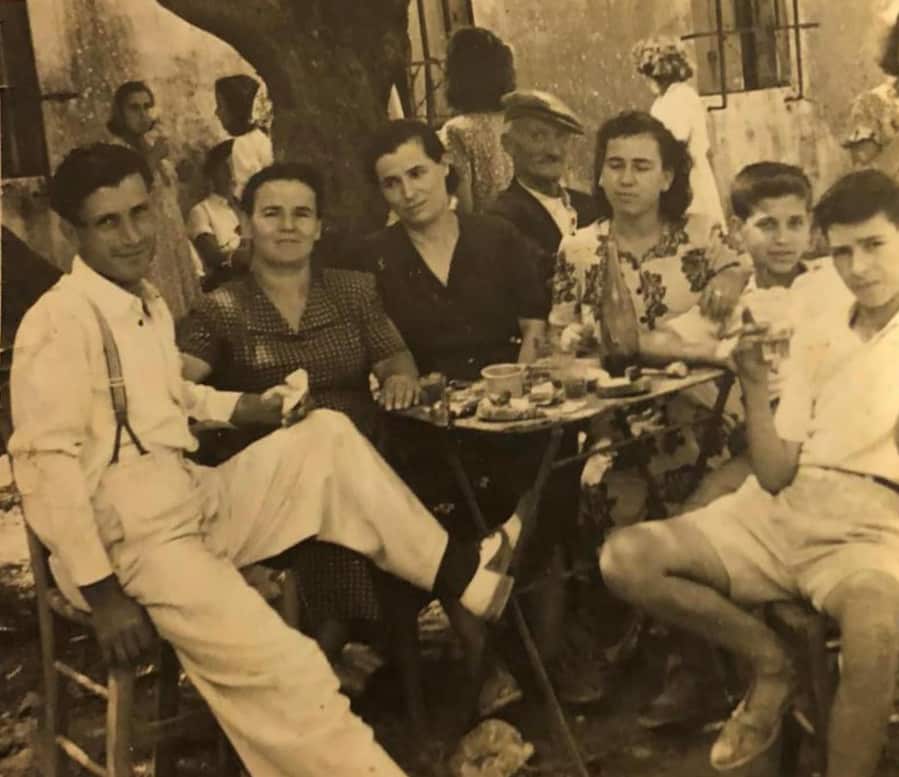 Panagis Zapantis (first from left) in Greek / Zapantis Family