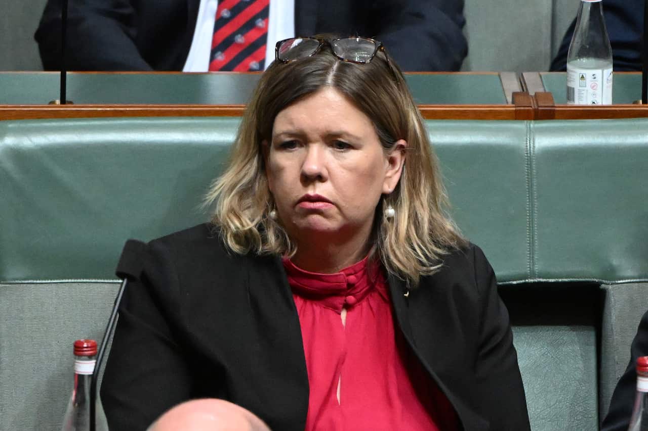 Liberal MP Bridget Archer sitting in the House of Representatives.