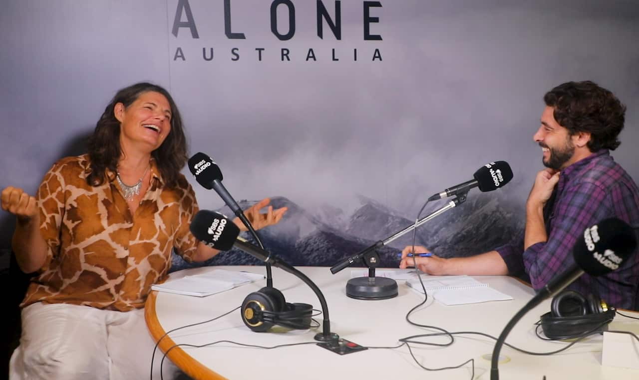 Gina Chick Darren Mara - podcast recording - Alone Australia.png