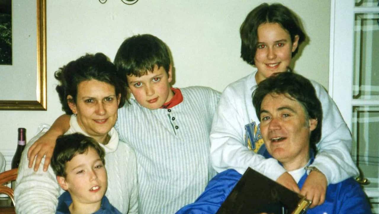 O'Reilly family photo with Shane (left)