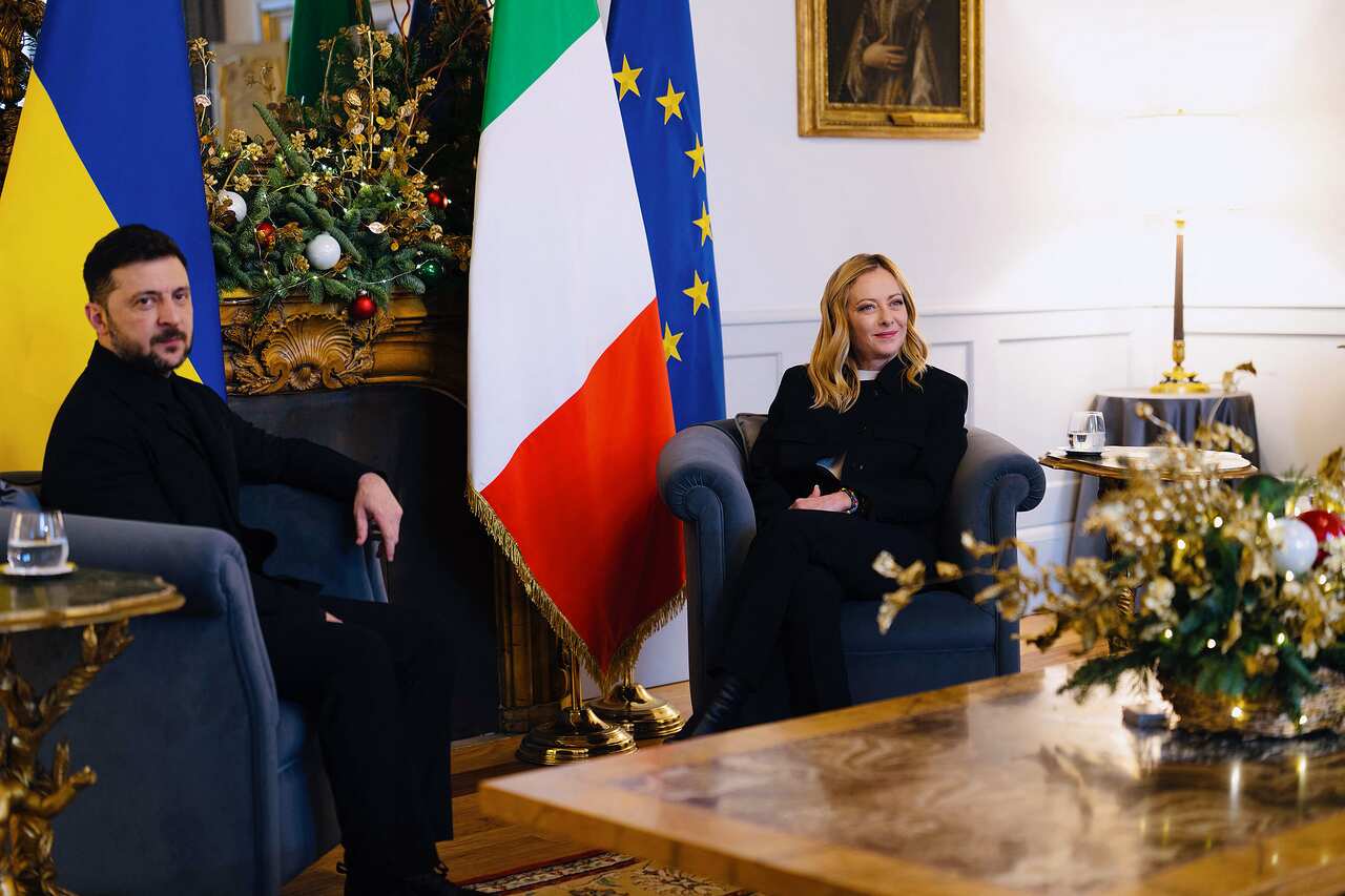 Giorgia Meloni Meets Volodymyr Zelensky - Rome