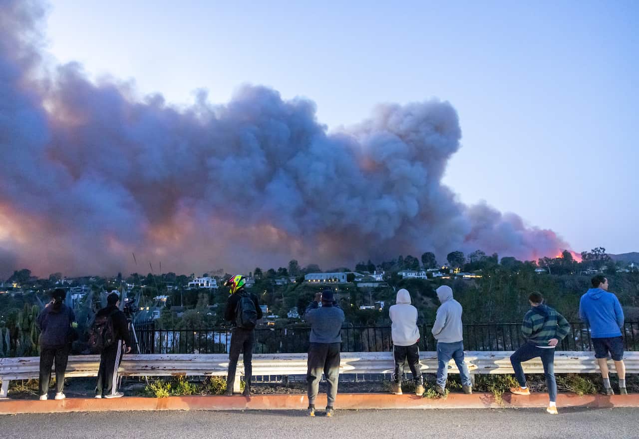 Powerful Winds Fuel Multiple Fires Across Los Angeles Area