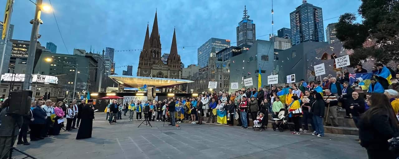 Melbourne, Federation Square, 24 August 2026. Ukrainian Independence Day..jpg