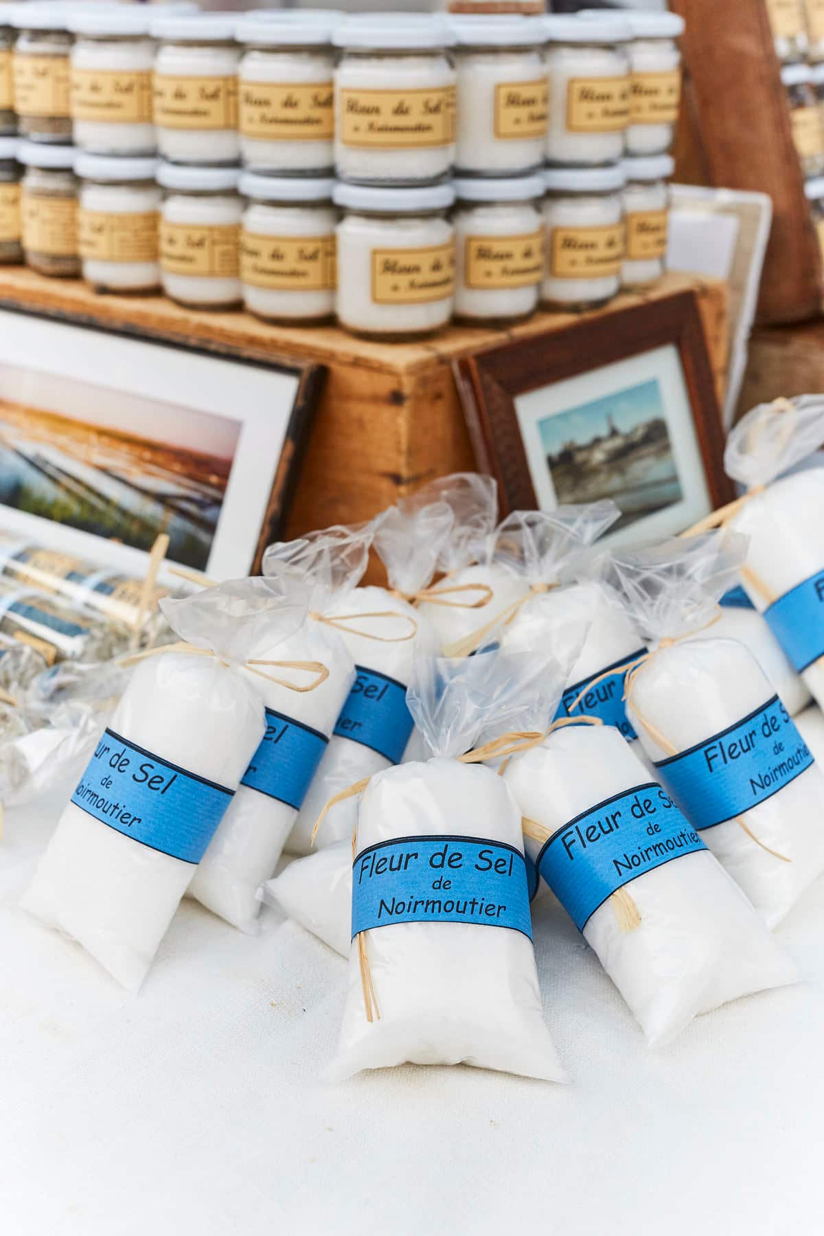 Bags and jars of salt