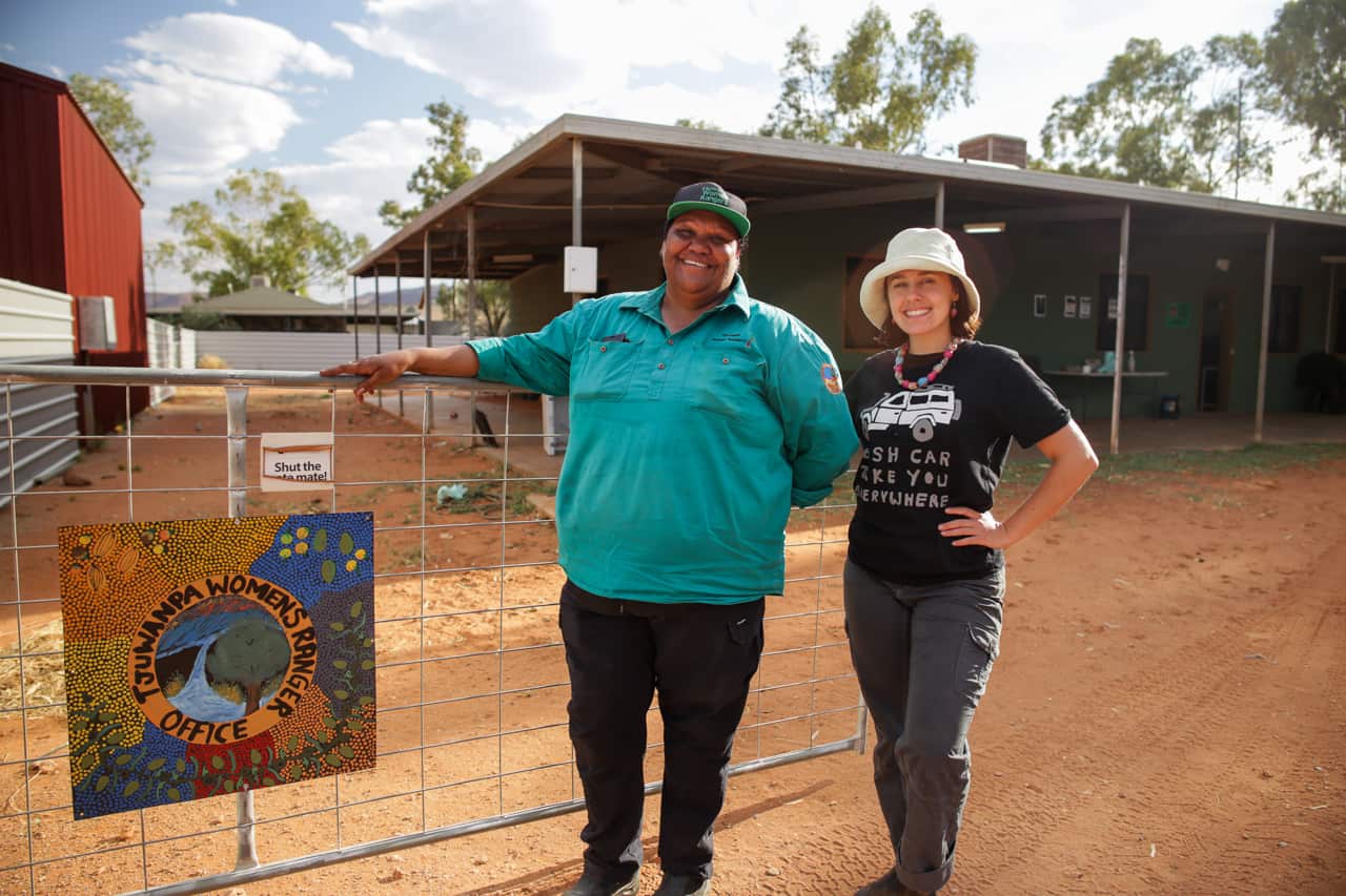 Head Tjuwanpa Ranger Sonya Braybon and Host Talia Liddle.jpg