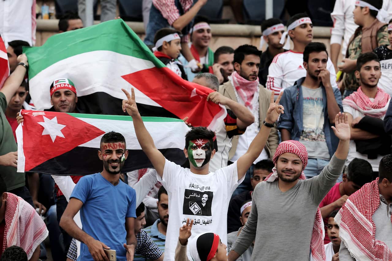 Mideast Jordan Australia WCUP Soccer