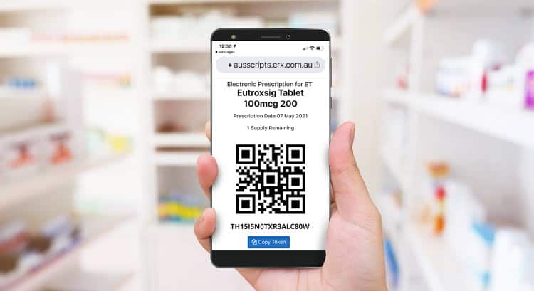e-script accessible via mobile phone