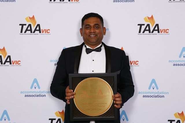 A Sri Lankan who came to Australia as an international student and won the Best F & B Services Employee award in Victoria