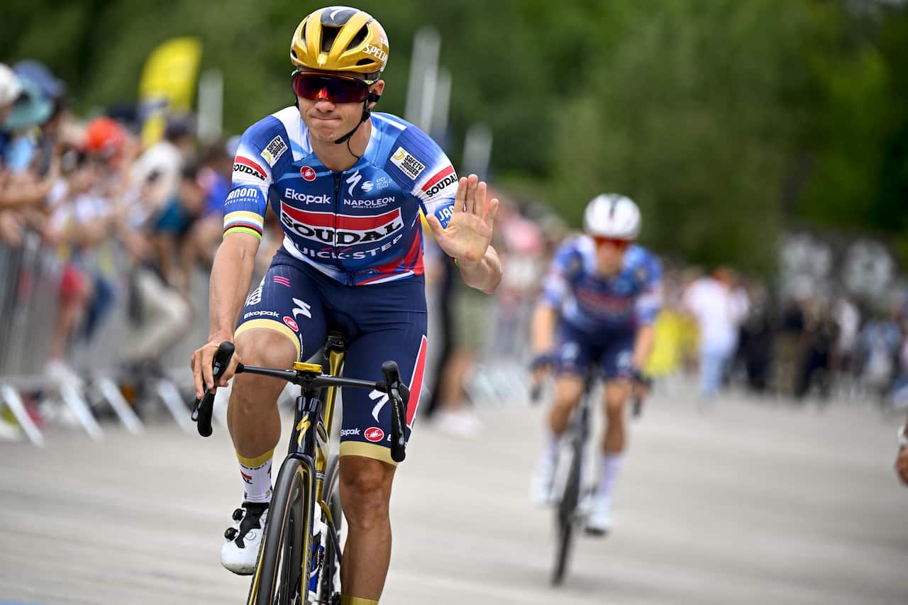 Belgian Remco Evenepoel of Soudal Quick-Step pictured at the start of the first stage
