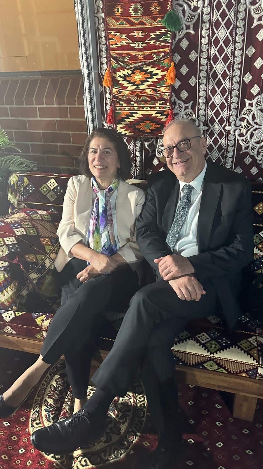 Izzat Abdelhadi with his wife.jpg