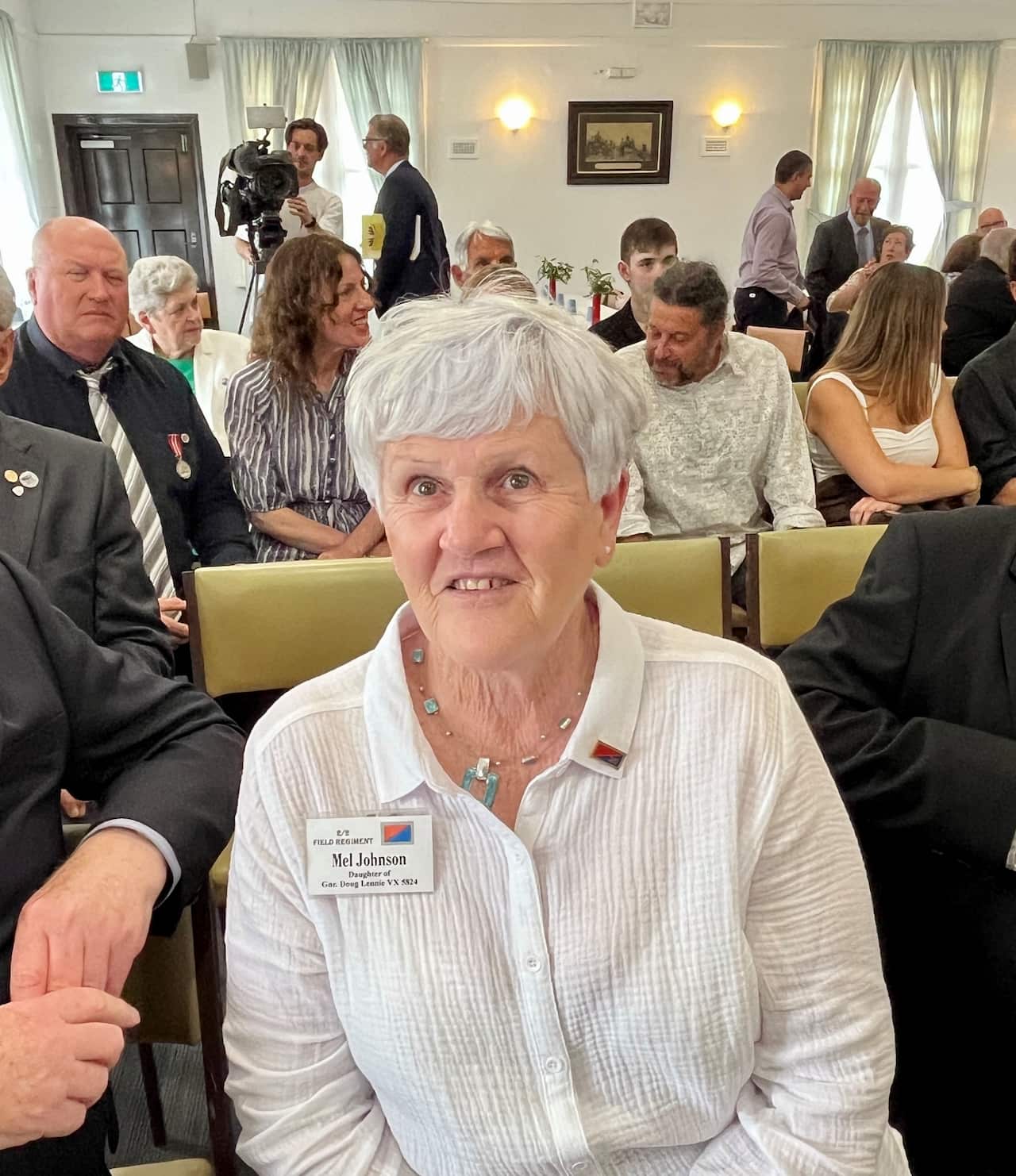 Mel Johnson, daughter of veteran Douglas Lennie 