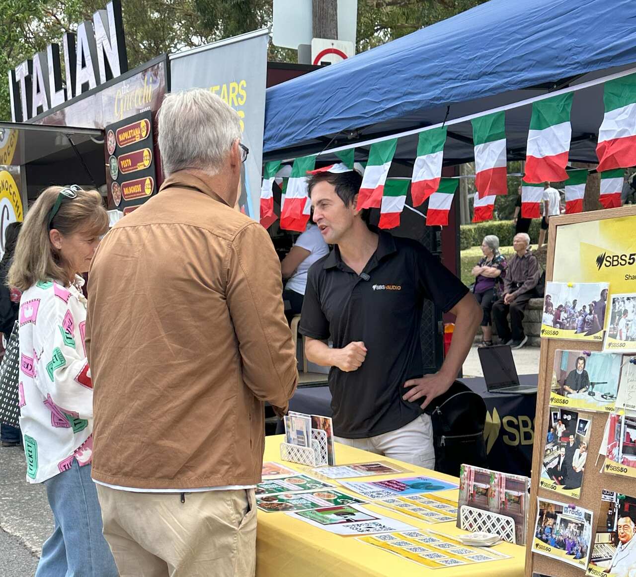 The SBS stand at the Norton Street Italian Festa 2025.
