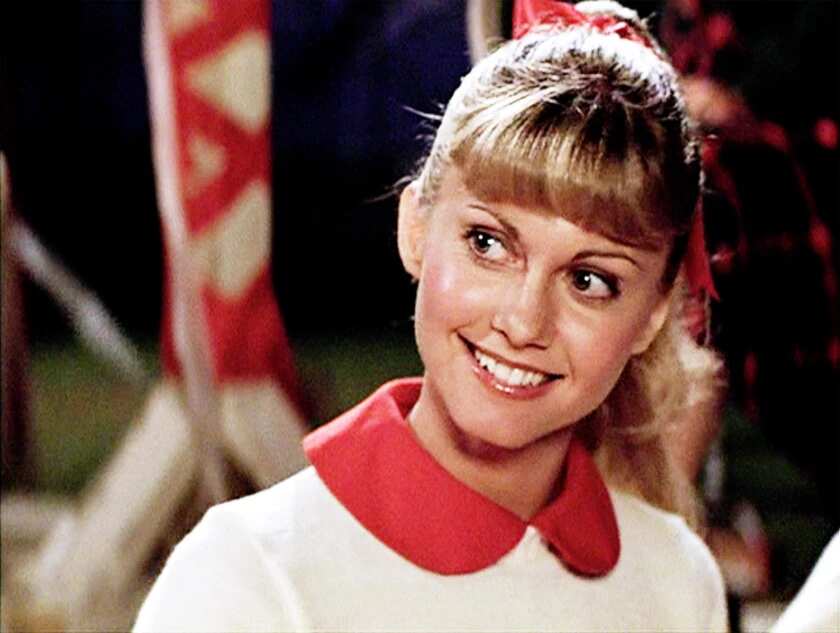 Olivia Newton-John as Sandy Olsson in “Grease.