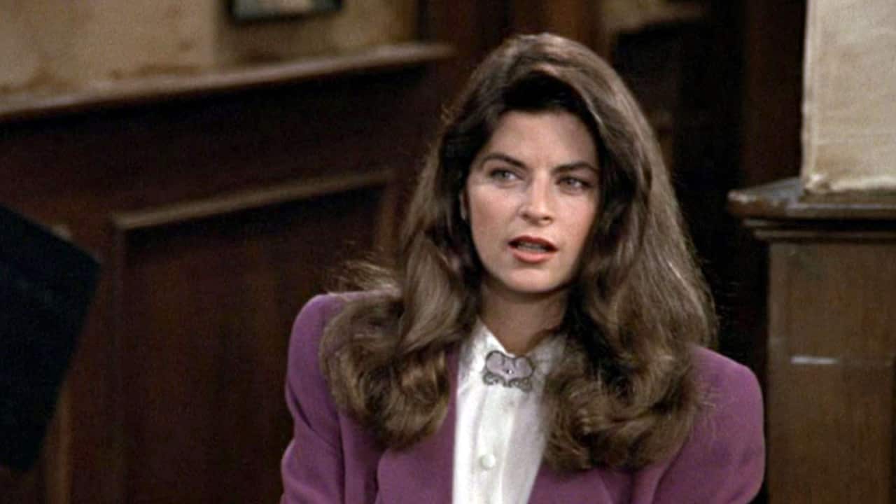 Kirstie Alley in a clip from the show Cheers.