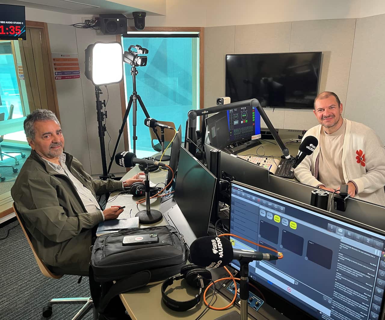 Professor Joseph Lo Bianco at SBS Studio