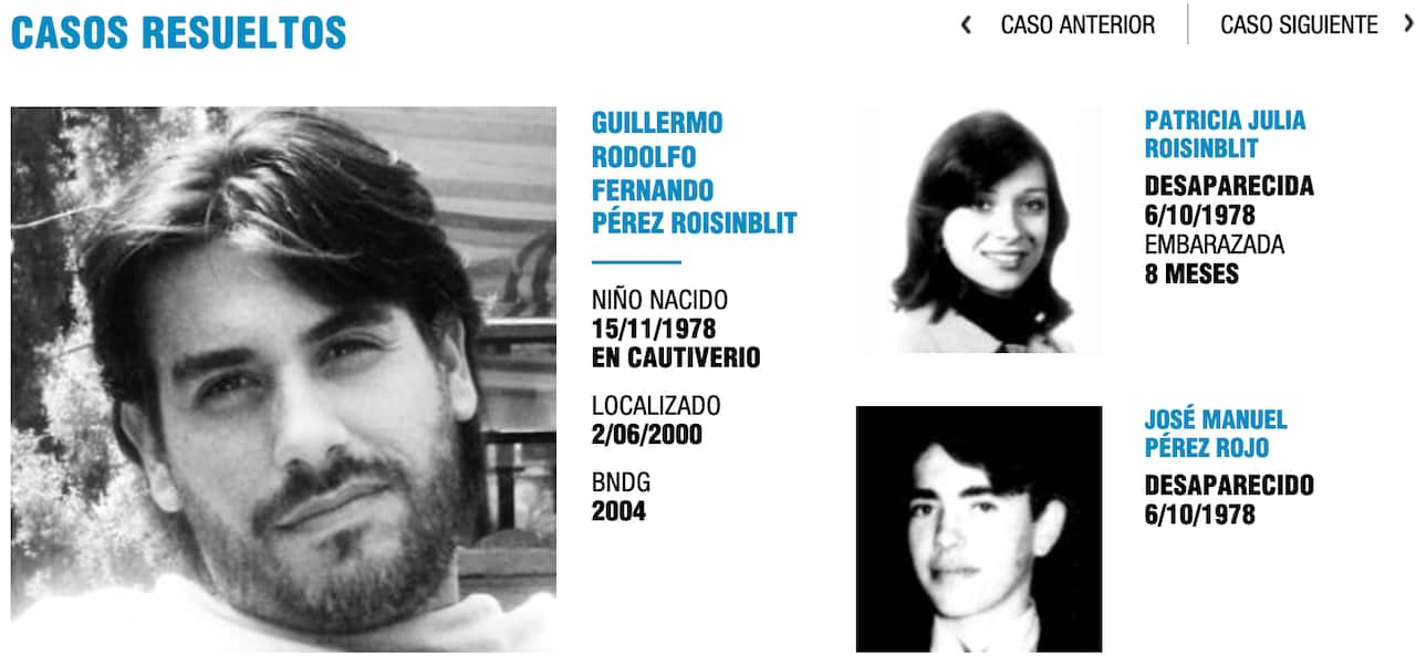 Caso resuelto Guillermo Pérez Roisinblit