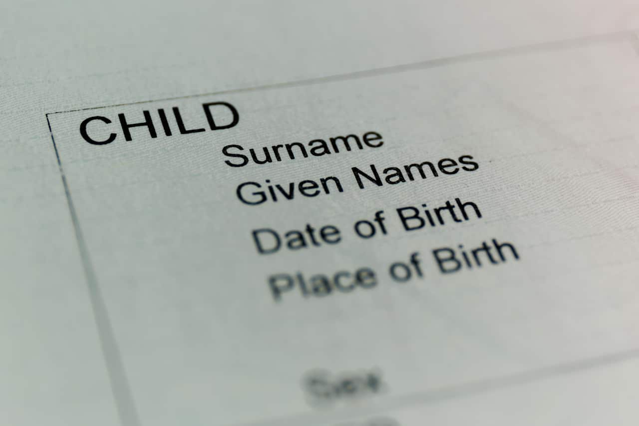 AUSTRALIAN BIRTH CERTIFICATE STOCK