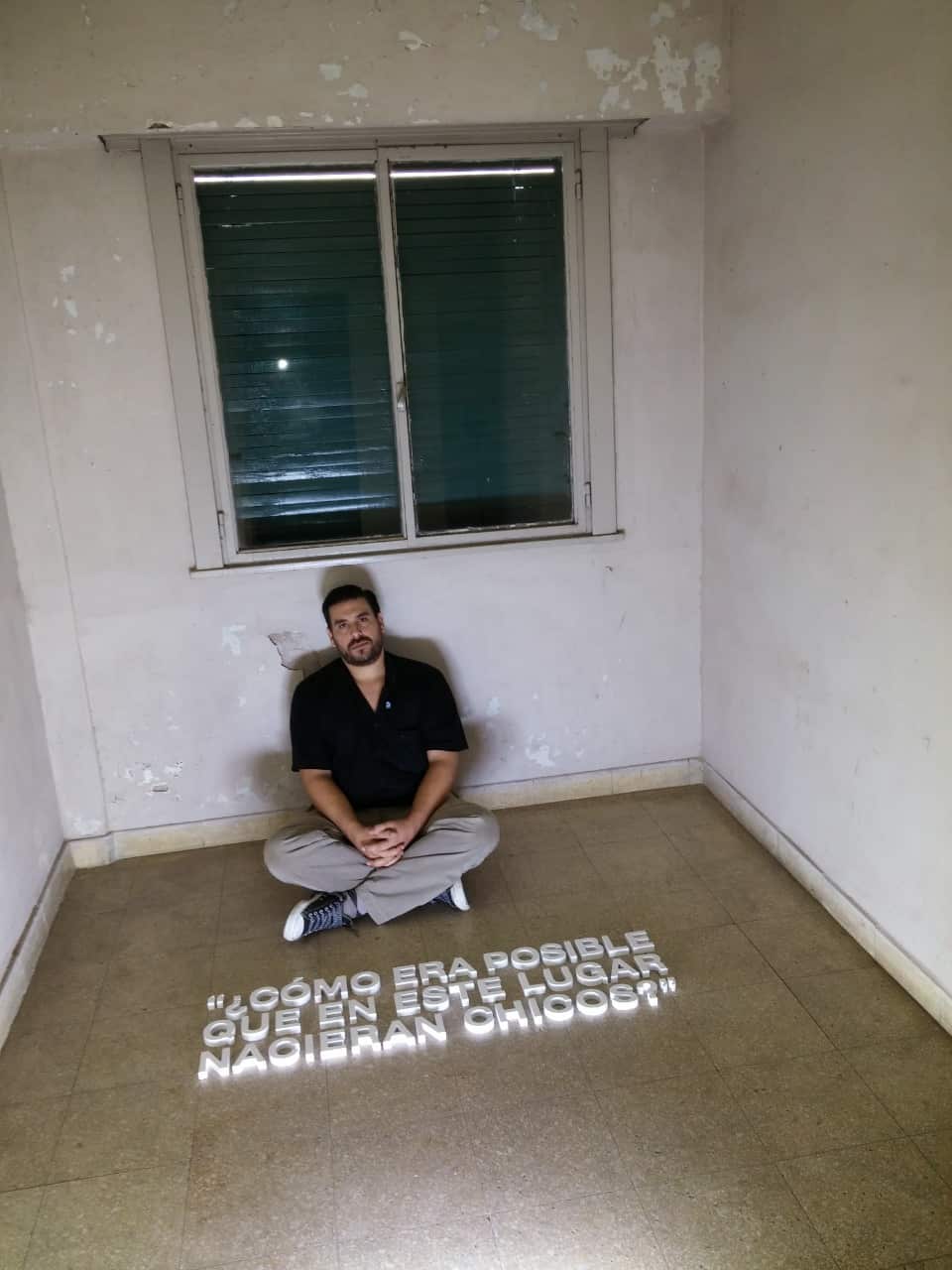 Guillermo Perez Roisinblit en el casino de oficiales de la ESMA, en lo que se conoce como el cuarto de las embarazadas.jpeg