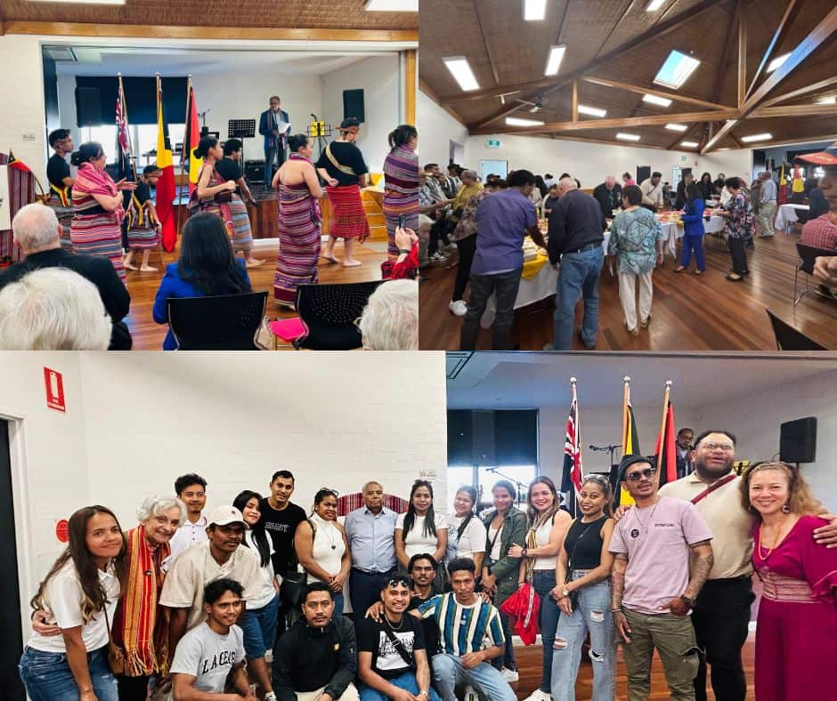 Komunidade Timor-oan ho konvidadu sira hamutuk anima tomada dé pose membru foun Timorese United Association (TUA)