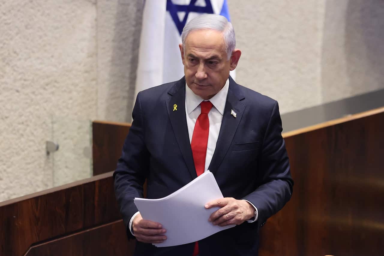 Israeli PM Netanyahu addresses Knesset