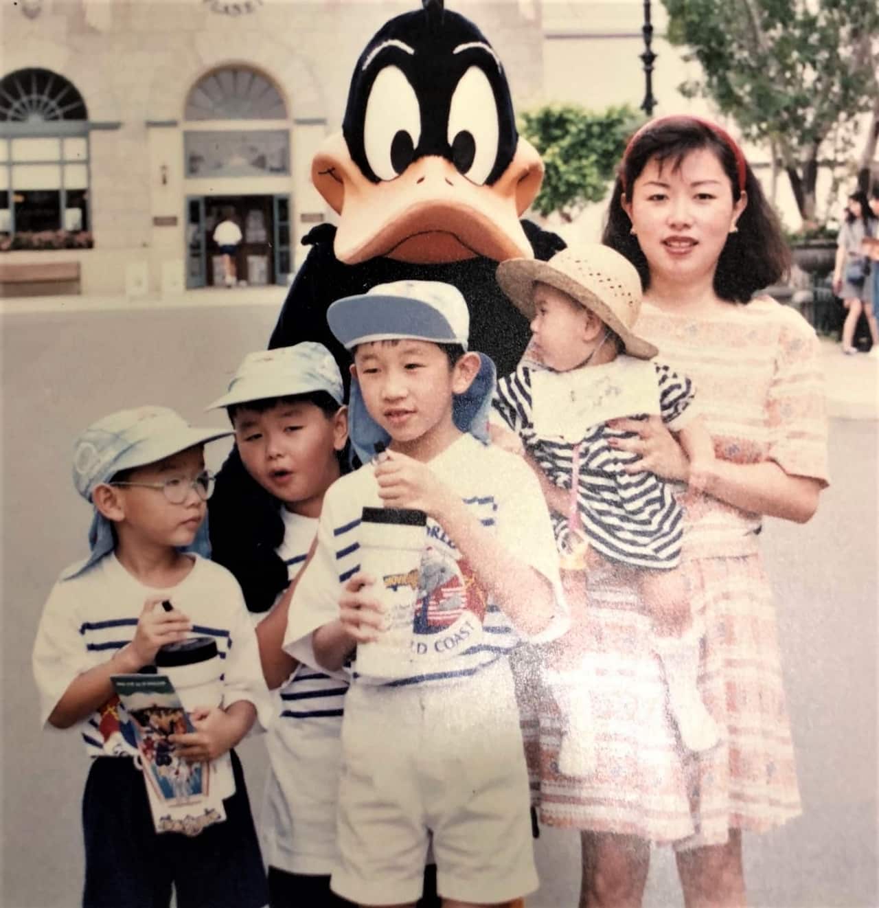 Annie Tang and children in Sydney