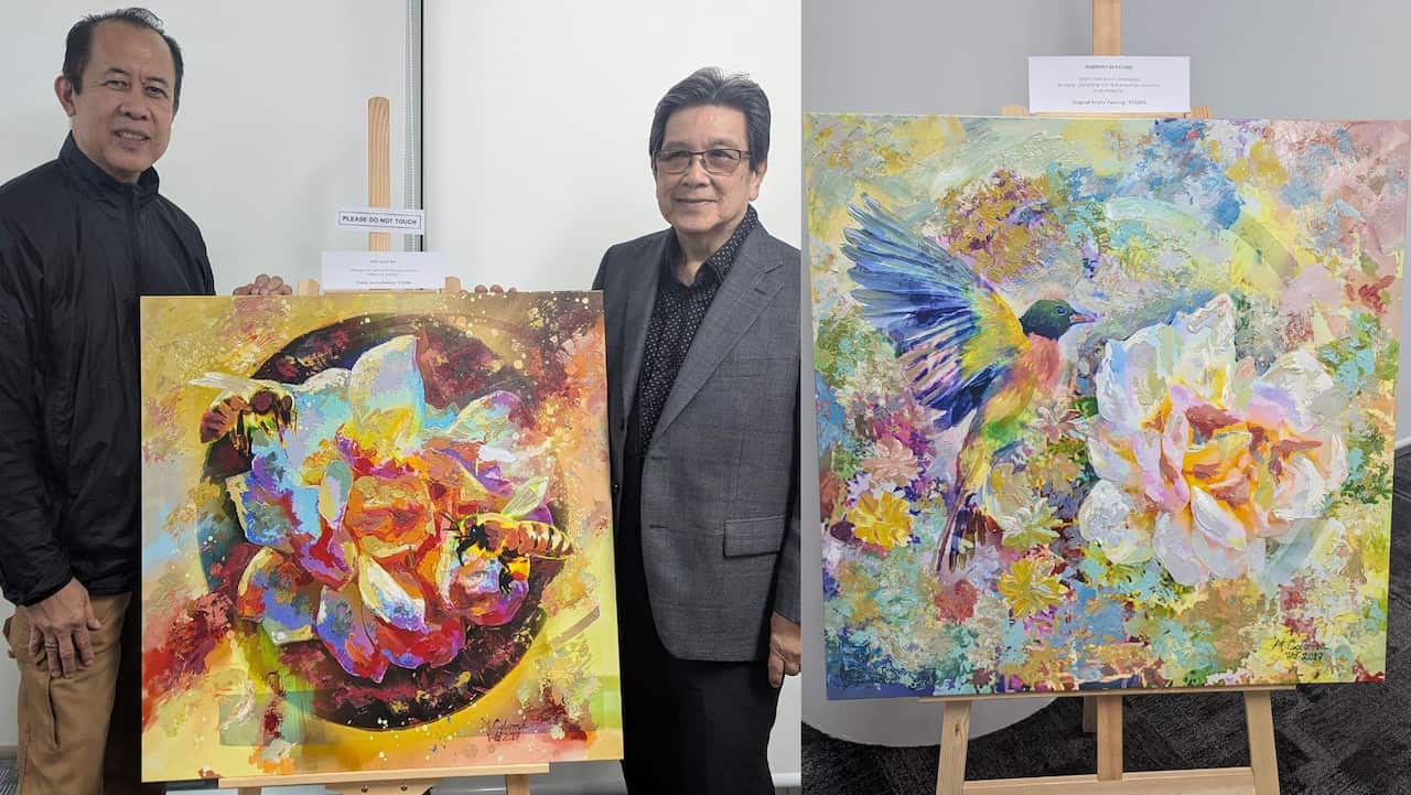 Father Jun Perez and Mon Coloma