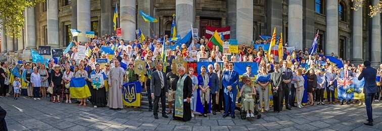 The StandWithUkraine Rally at Parliament House, Adelaide.jpg