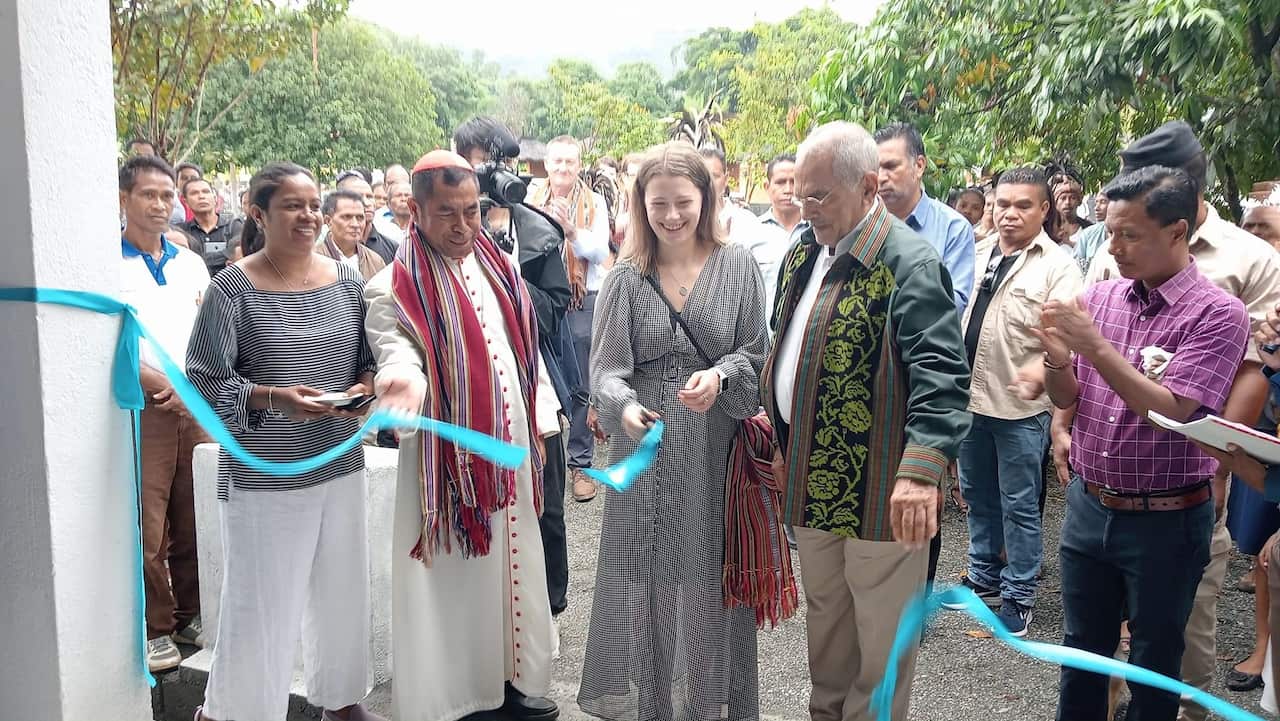 Ornella Byak, Cardinal Timor-Leste ho Presidente Timor-Leste hamutuk ho komunidade sira iha Same.
