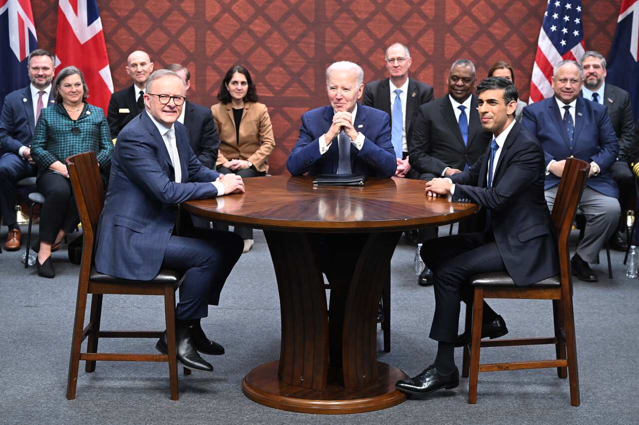 Rishi Sunak Attends San Diego AUKUS Meeting