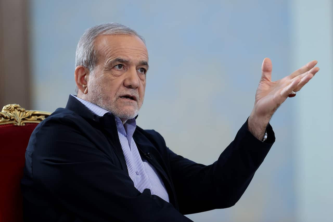 Iranian president Masoud Pezeshkian