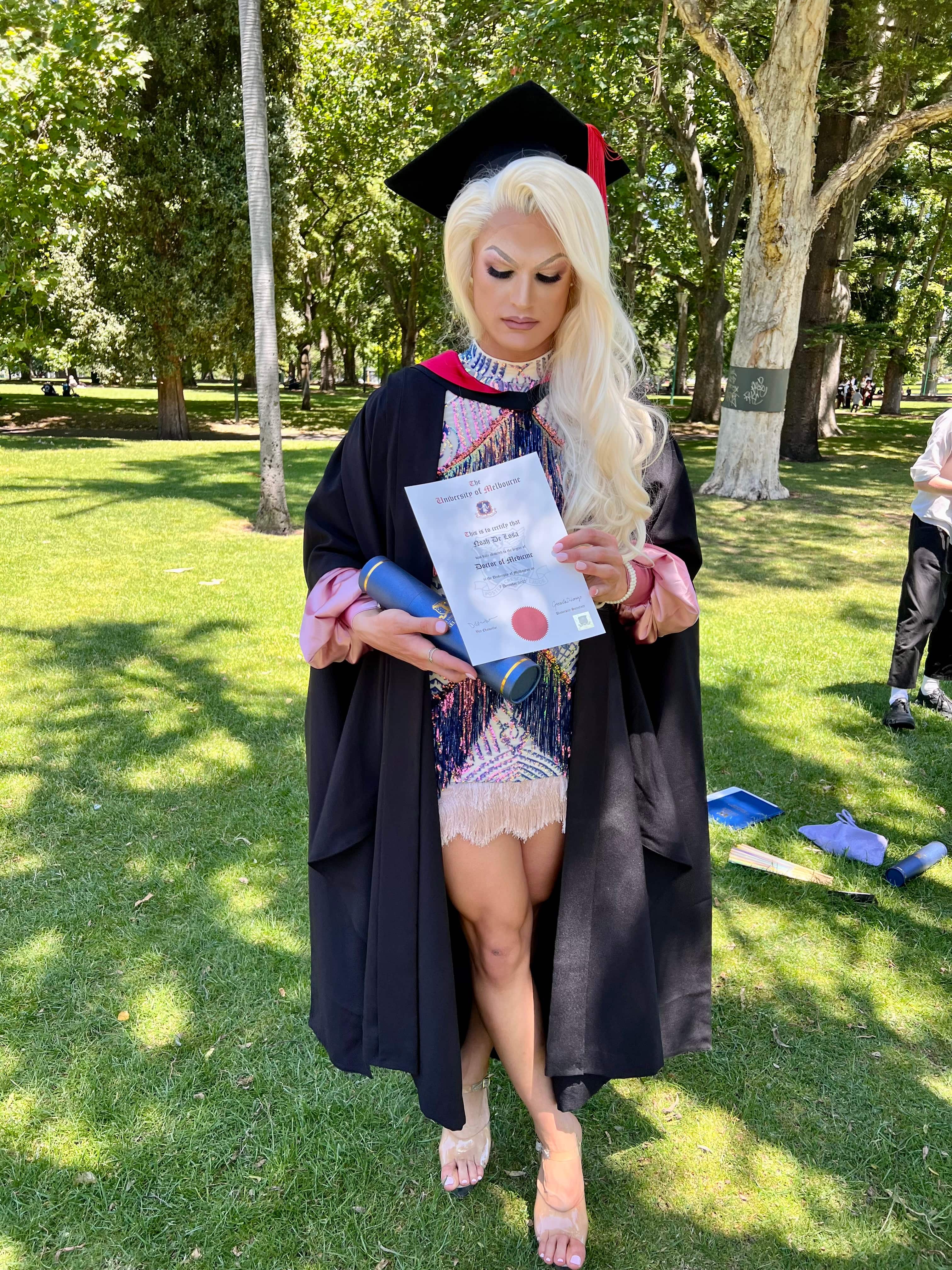graduation dress melbourne University of Melbourne Graduation Gown Set - Master of Education