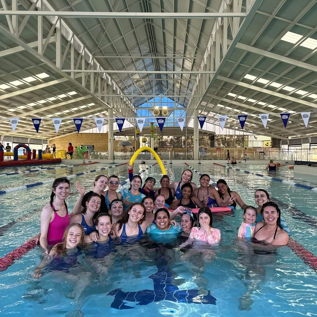 Swim for Refugees offers free swimming classes for men, women, and children, along with a community activity centre (Credit: Swim for Australia). 