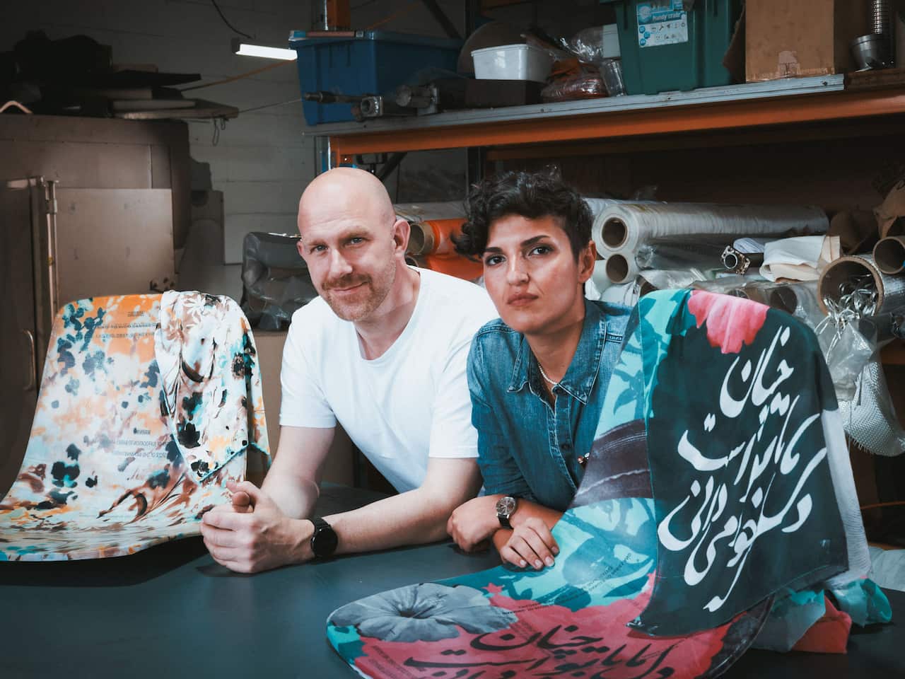 Nila Rezaei and Christopher Krainer, founders of RK Collective