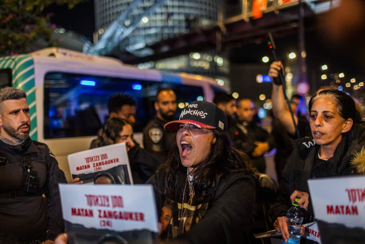 A group of protesters.
