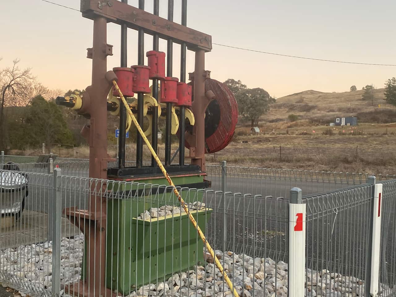 A gold battery at Sofala, New South Wales