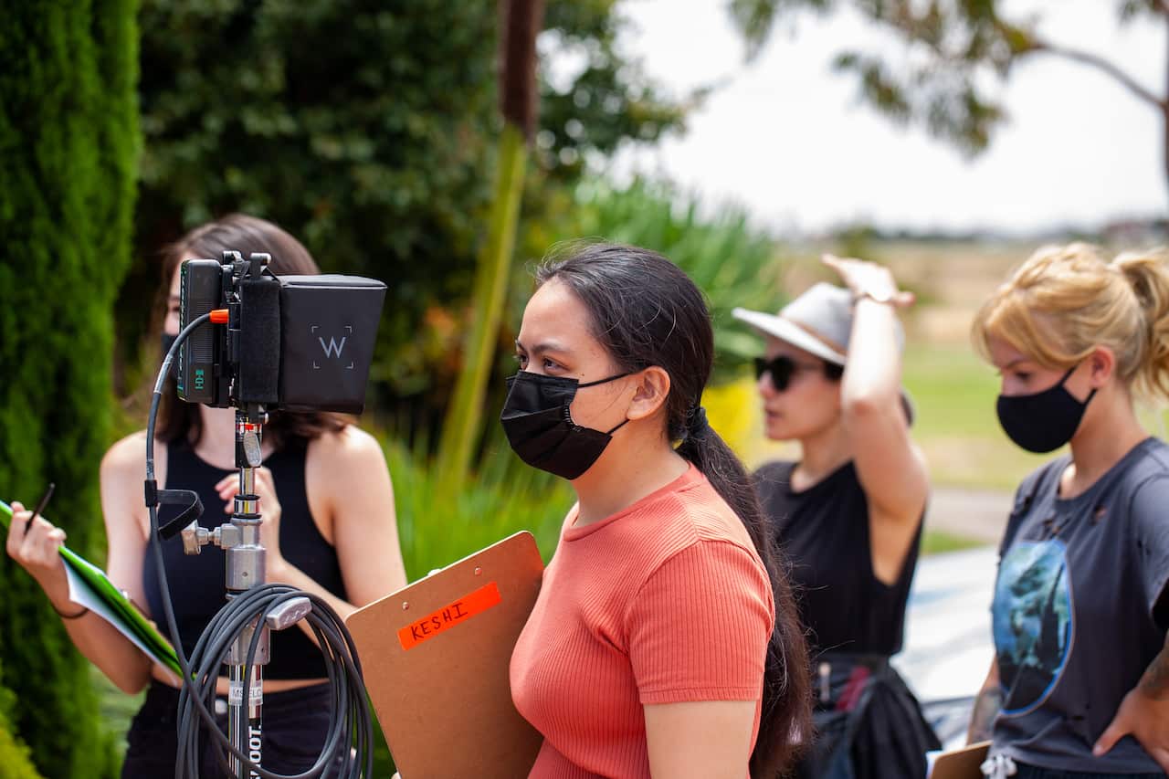 Filmmaker Keshi Sacdalan on the scene.jpg