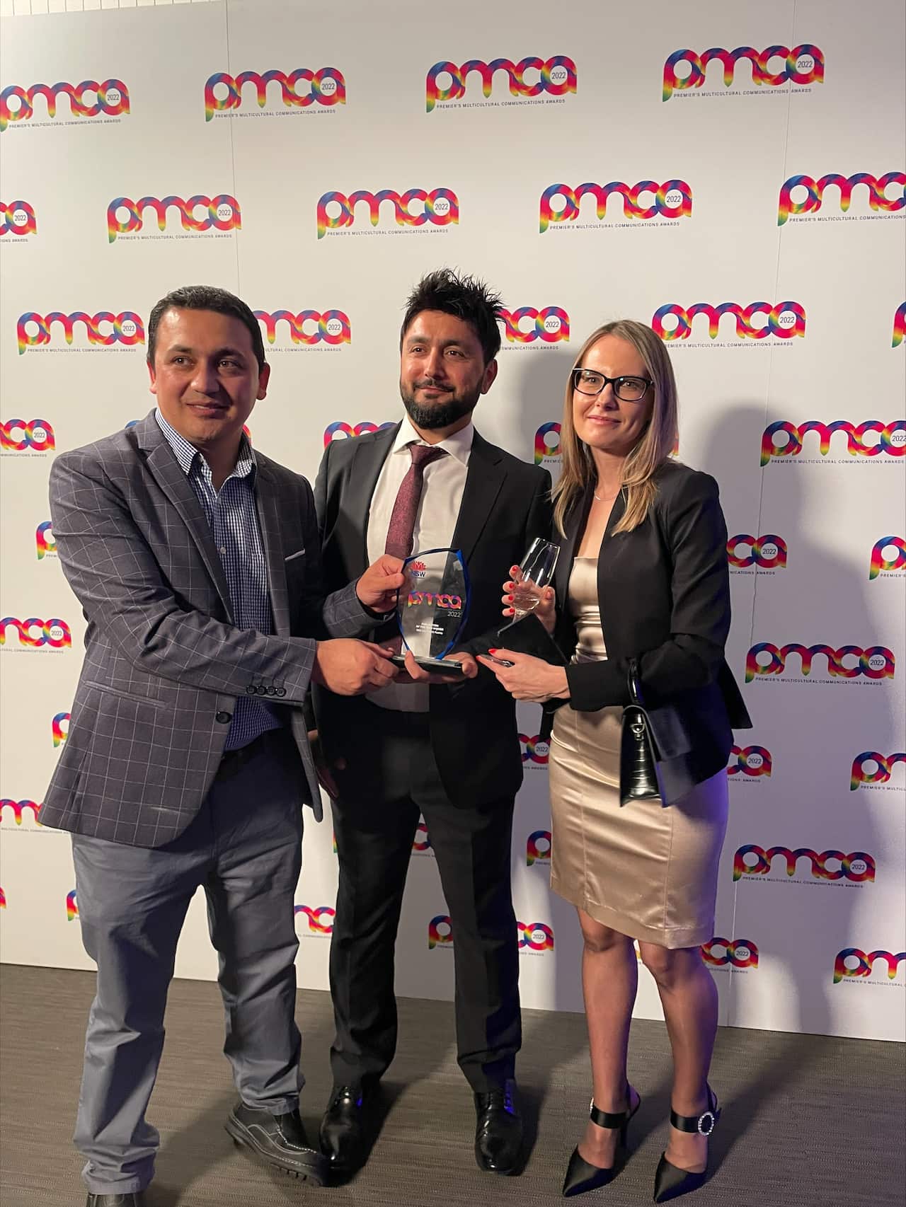 SBS producers Mujeeb Muneeb, Abdullah Alikhil and Svetlana Printcev