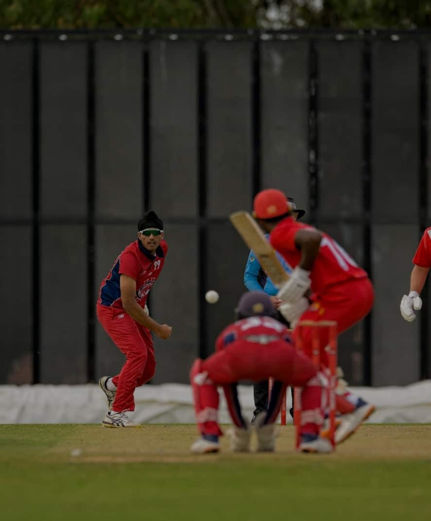 Harkirat Bajwa doing his magic with off-spin