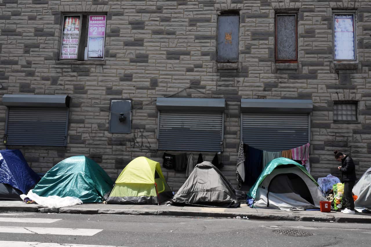 Fentanyl crisis on Kensington Avenue Philadelphia