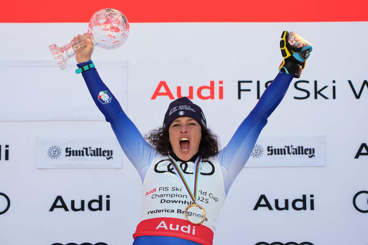 APTOPIX World Cup Downhill Skiing