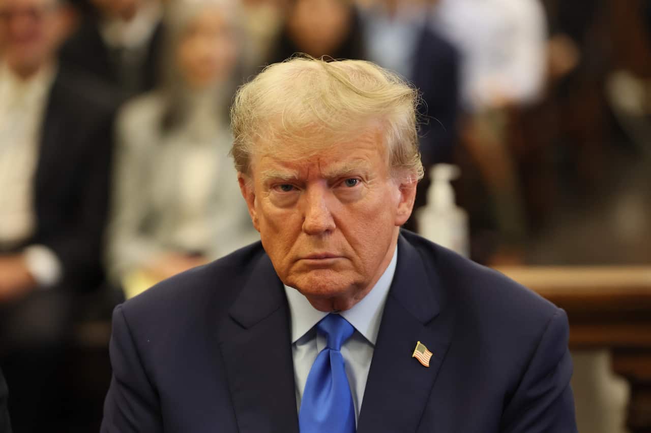 Former President Donald Trump appears in State Supreme court