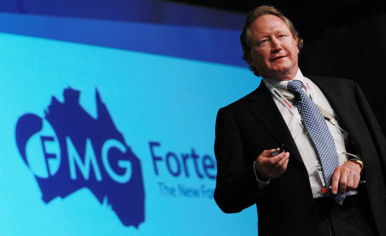 Andrew Forrest, CEO of Fortescue Metals Group, speaks during the 4th Annual Mines and Money Conference & Exhibition at Hong Kong Convention & Exhibition Centre, Wan Chai. 23MAR11