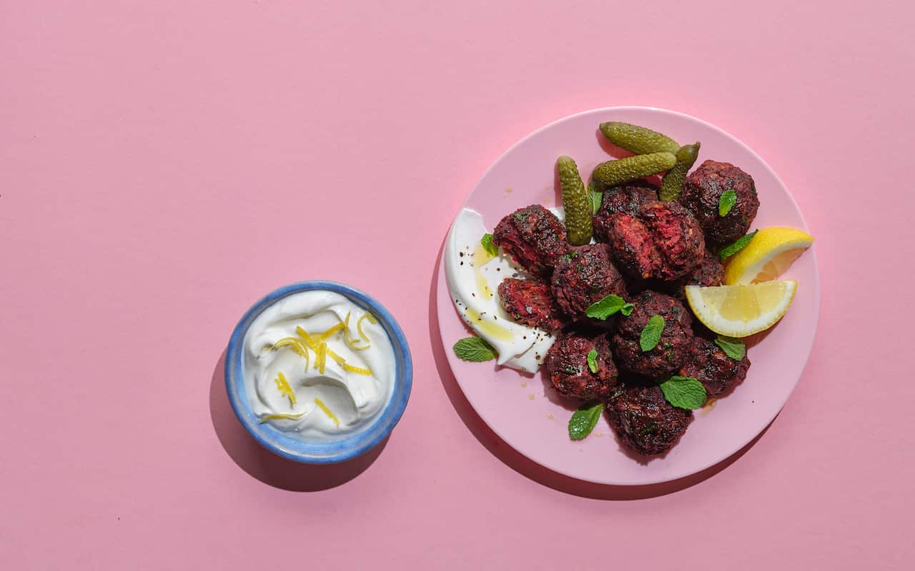 Kidney bean and beetroot falafel crop.jpg