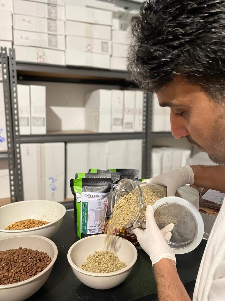 Adel Al Huhani - making coffee Blends.jpg