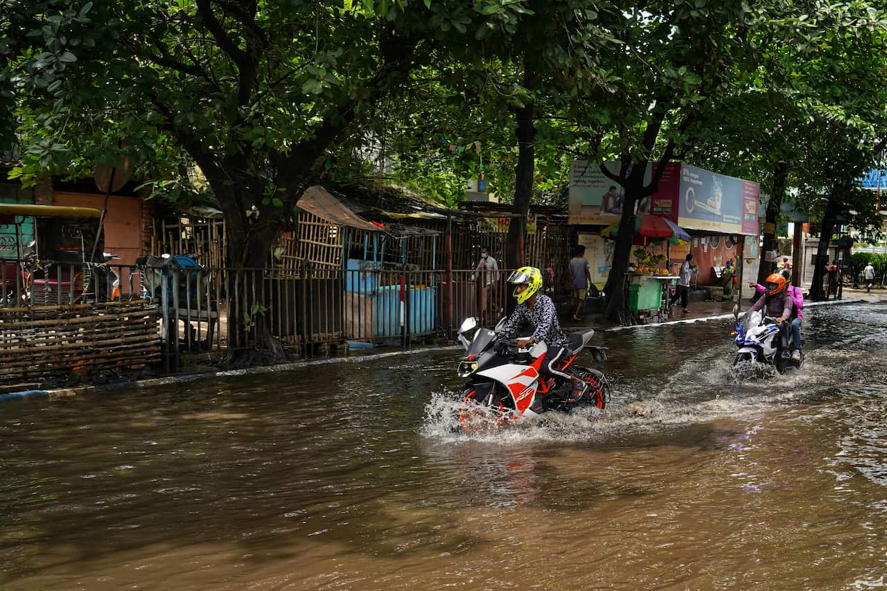 Flooded road