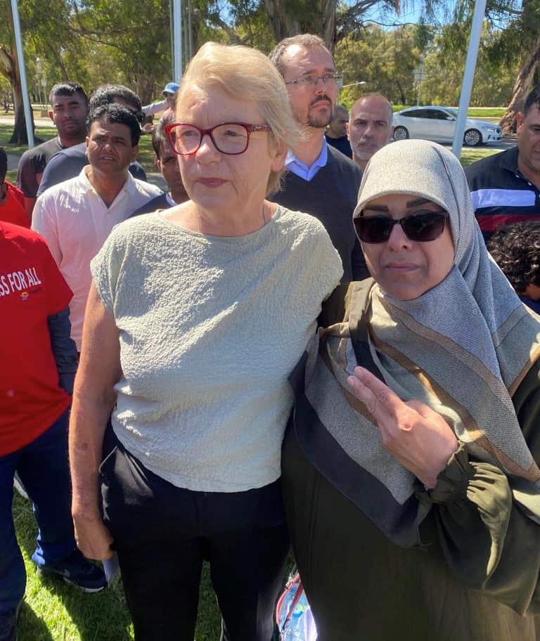 karima with Senator Janet Rice.jpeg.jpg